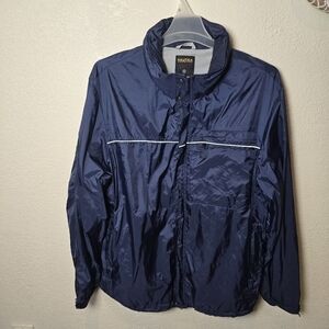 Nautica Competition Rain Jacket Men Size Xl Blue Vented Sailing Coat NIce